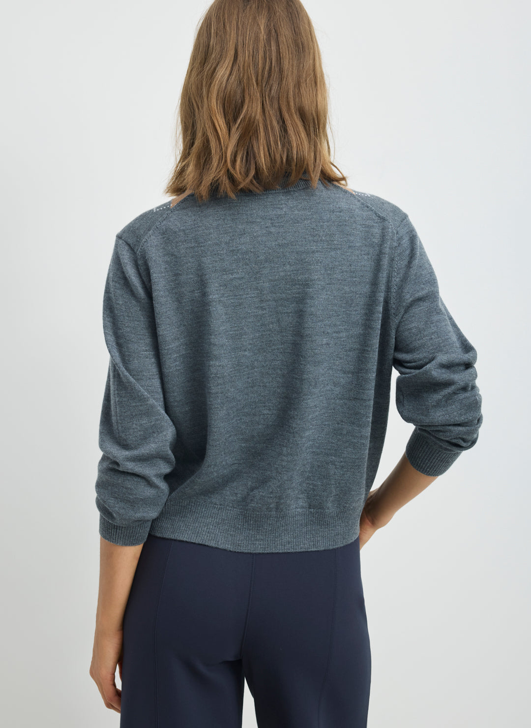 Effortless Merino Classic Argyle Cardigan