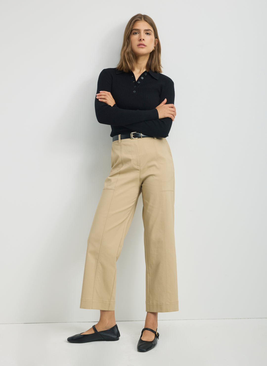 Effortless Merino Preppy Polo Sweater