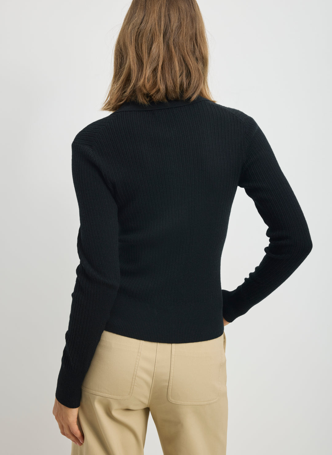 Effortless Merino Preppy Polo Sweater