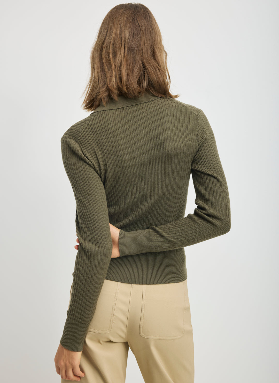 Effortless Merino Preppy Polo Sweater