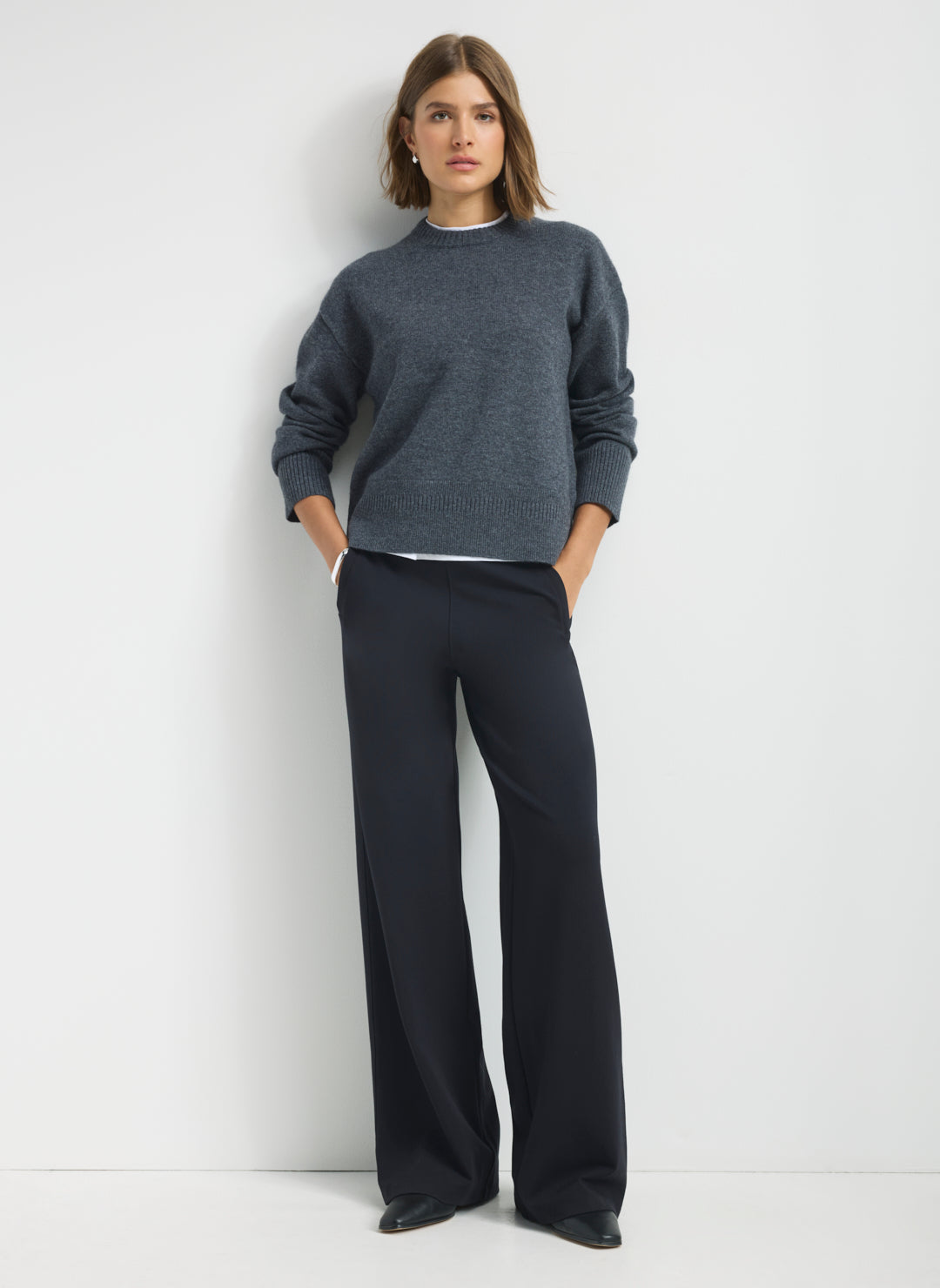 Kit Cashmerino Relaxed Crewneck Sweater