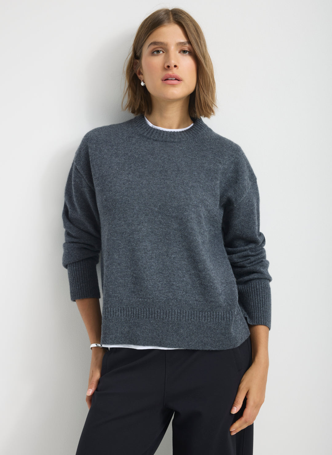 Kit Cashmerino Relaxed Crewneck Sweater