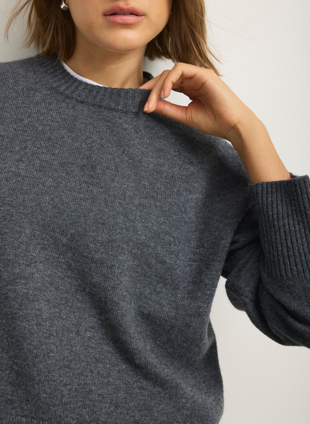 Kit Cashmerino Relaxed Crewneck Sweater