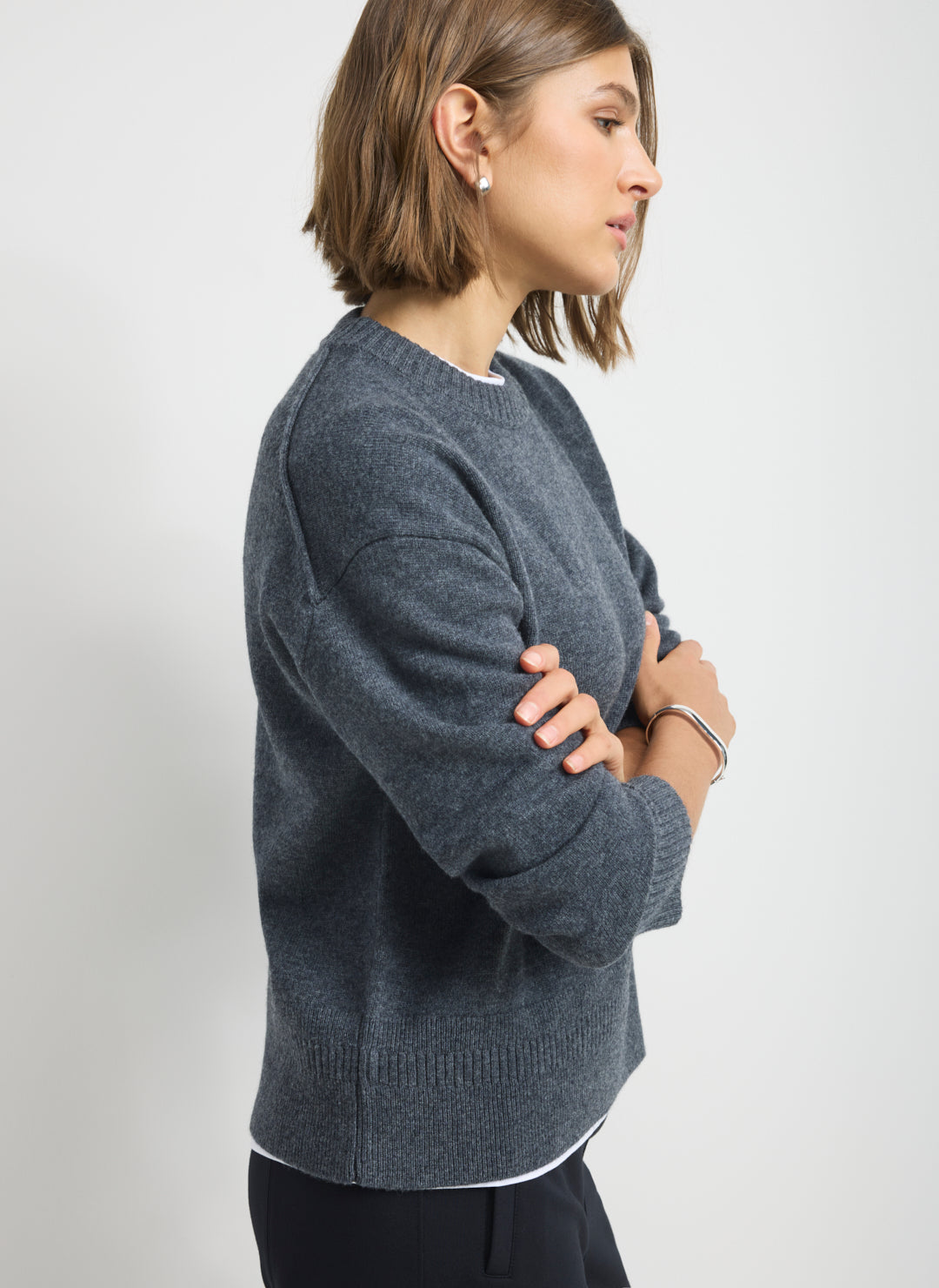 Kit Cashmerino Relaxed Crewneck Sweater
