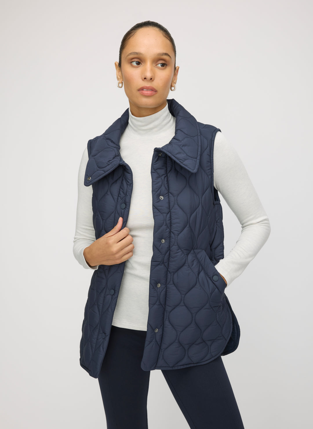 【tama】Col Pierrot 　ette Vest Oslo Recycled Quilted Vest | Women's Vests – Kit and Ace