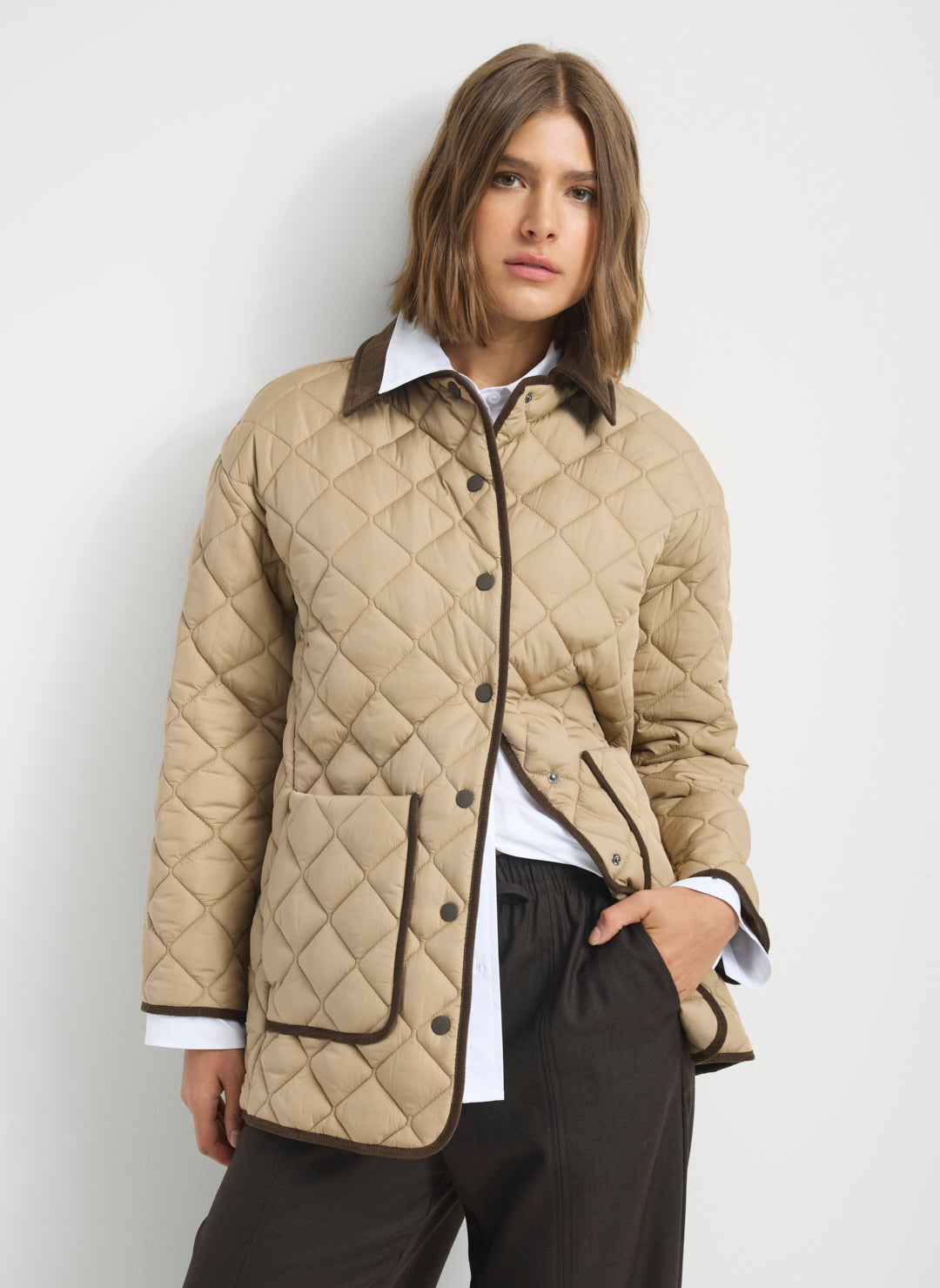 Oversized Quilted Barn Jacket