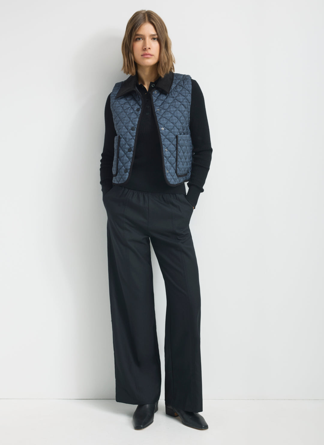 Oslo Crop Quilted Vest