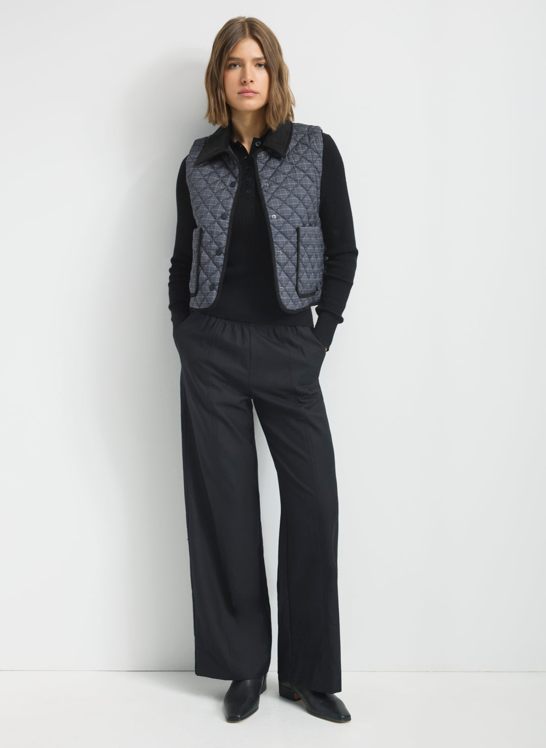 Oslo Crop Quilted Vest