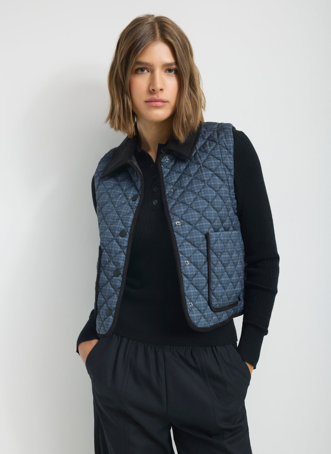 Oslo Crop Quilted Vest