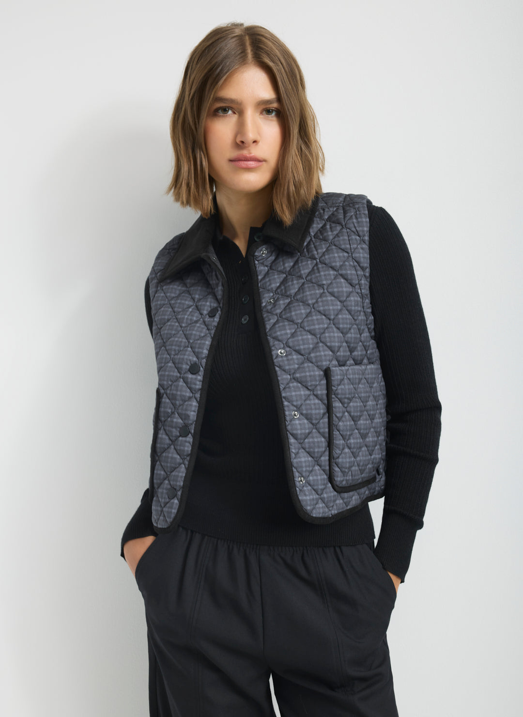 Oslo Crop Quilted Vest