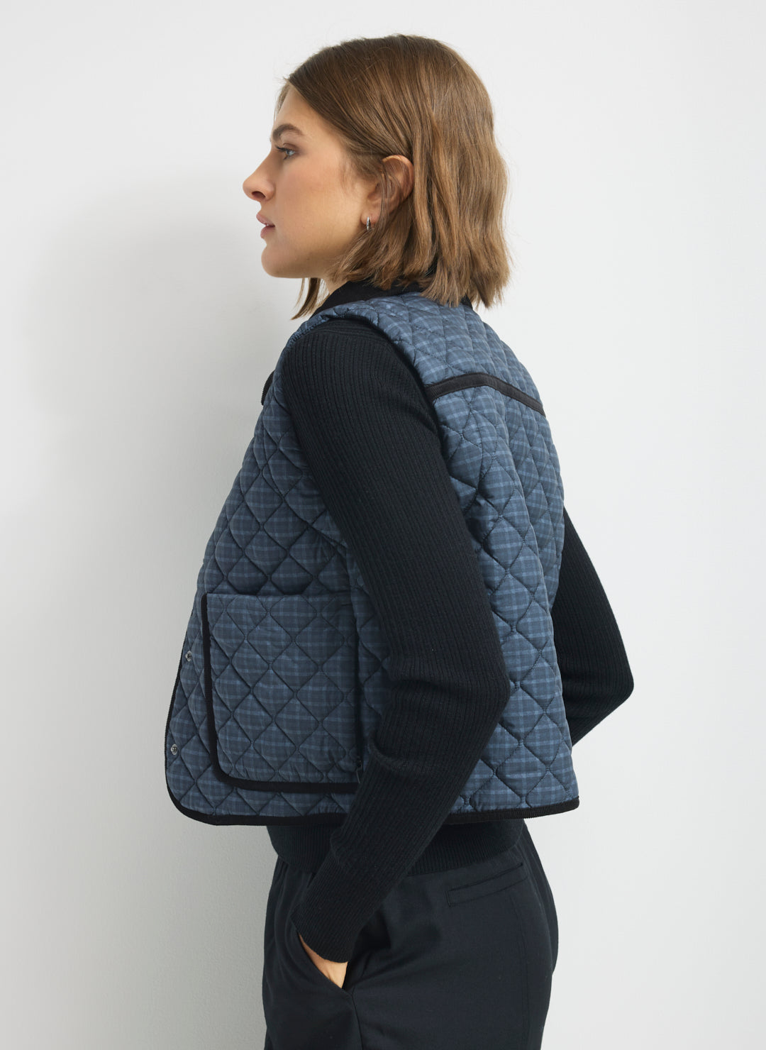 Oslo Crop Quilted Vest