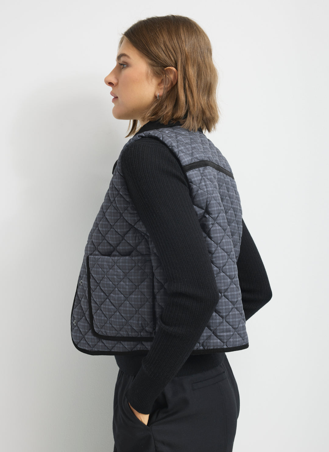 Oslo Crop Quilted Vest