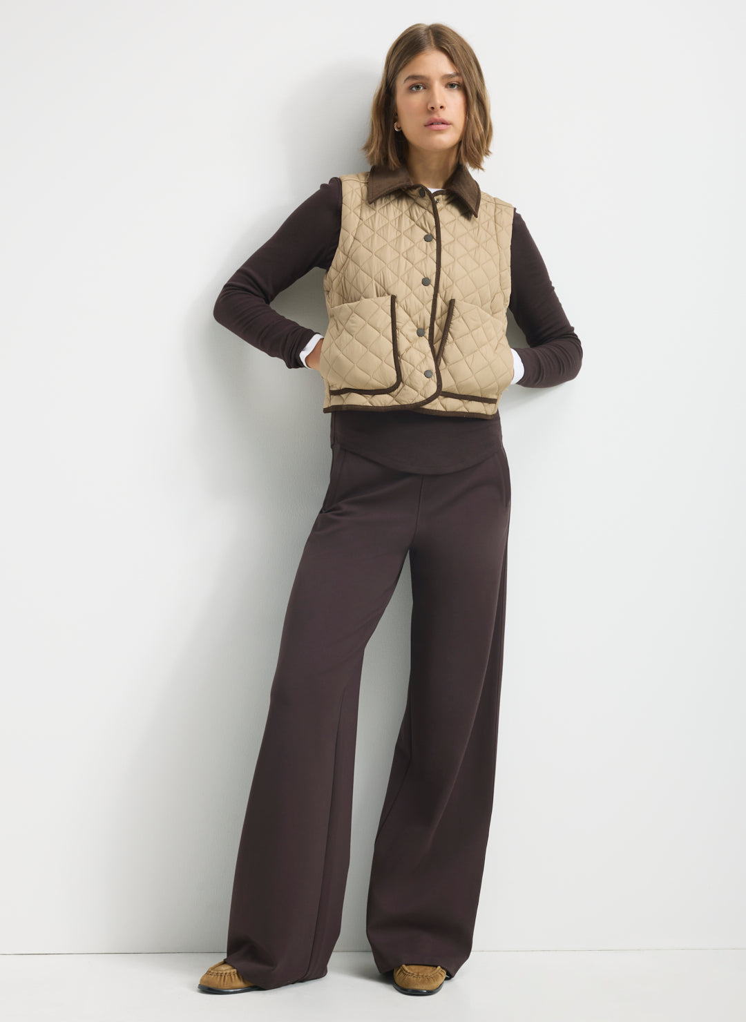 Oslo Crop Quilted Vest