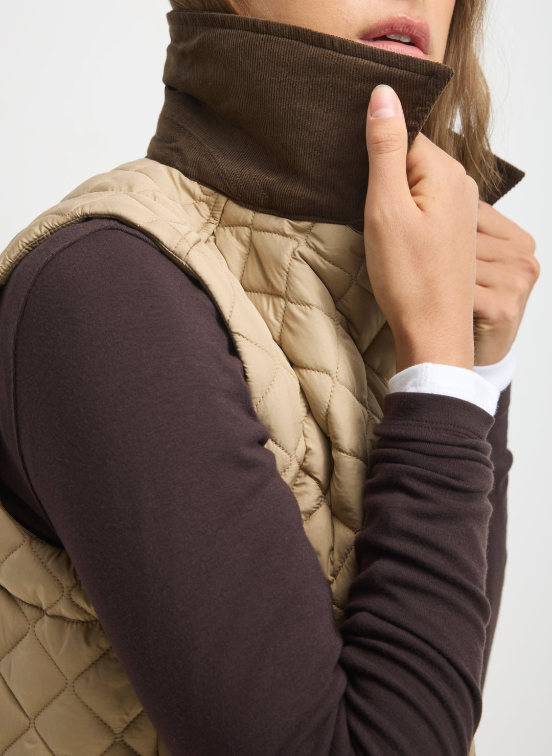 Oslo Crop Quilted Vest