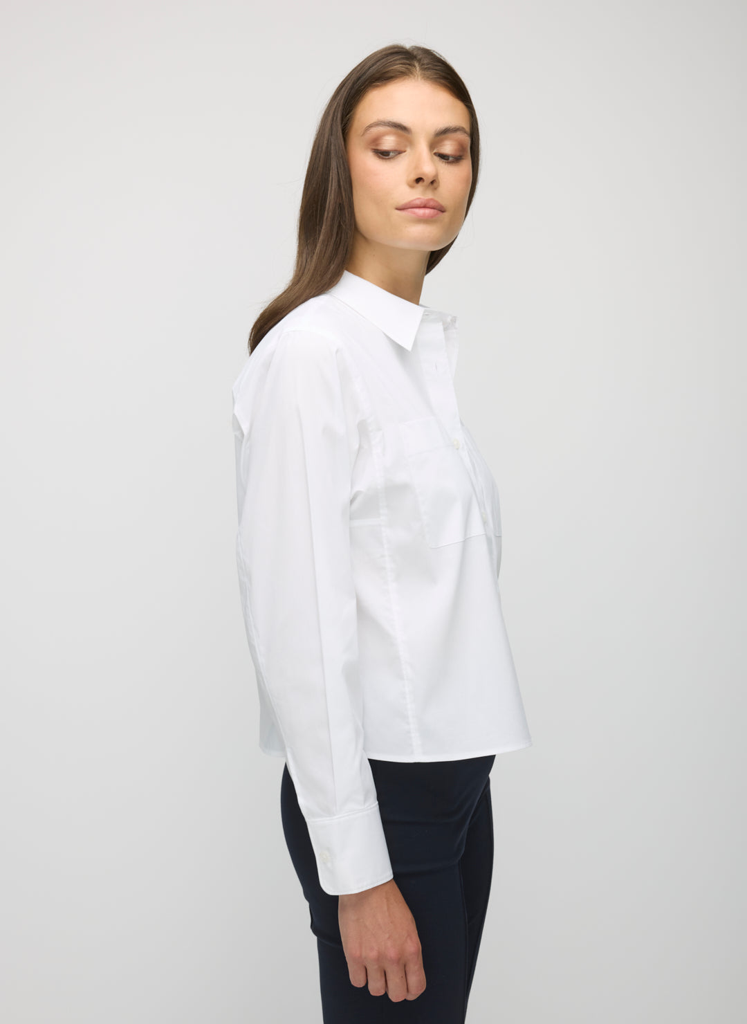 Piper Cropped Long Sleeve Shirt