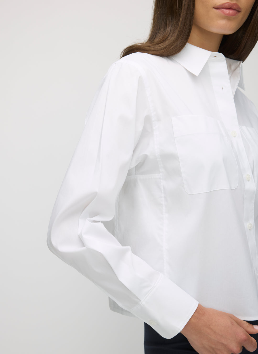 Piper Cropped Long Sleeve Shirt