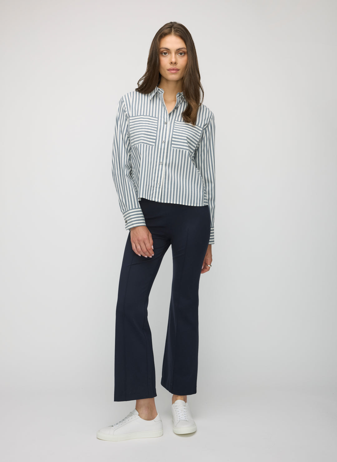 Piper Cropped Long Sleeve Shirt