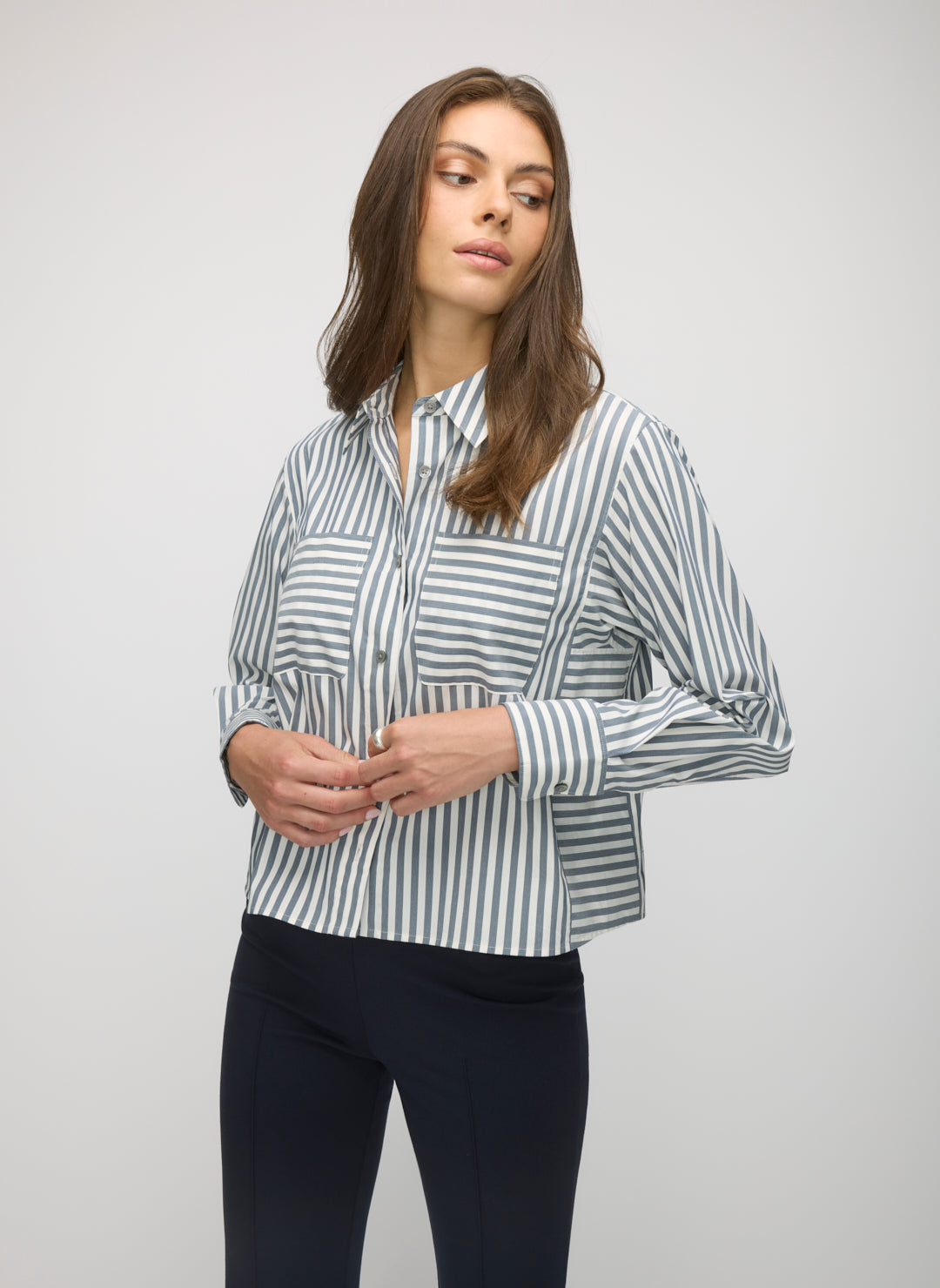 Piper Cropped Long Sleeve Shirt