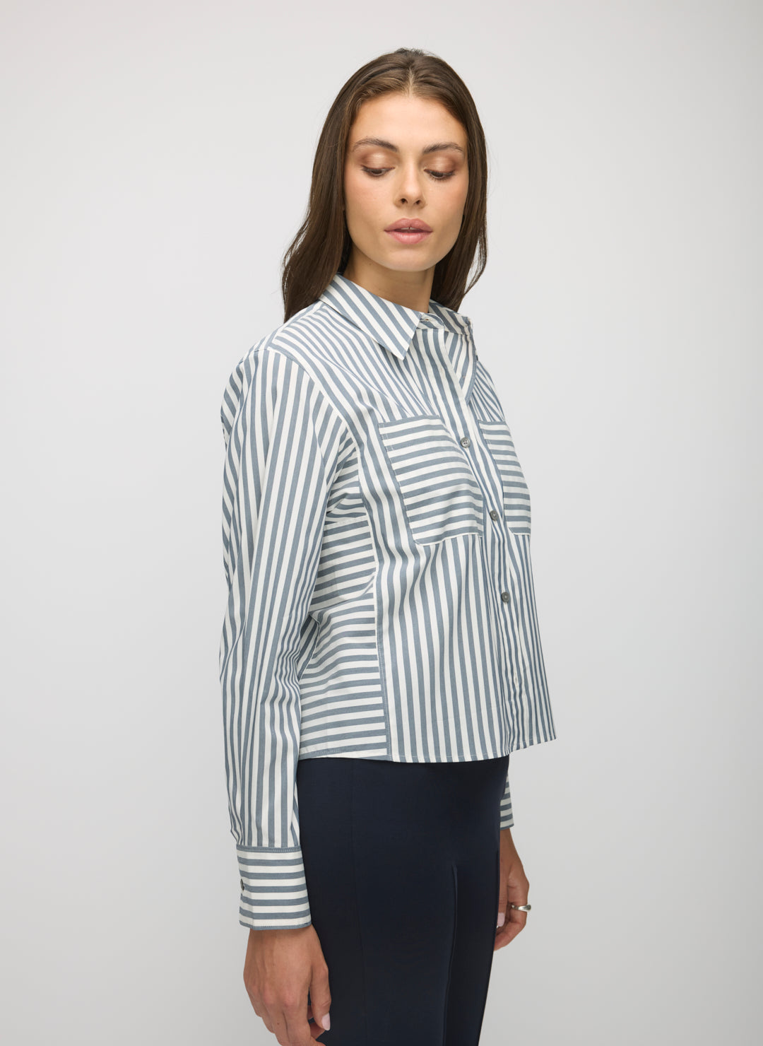 Piper Cropped Long Sleeve Shirt