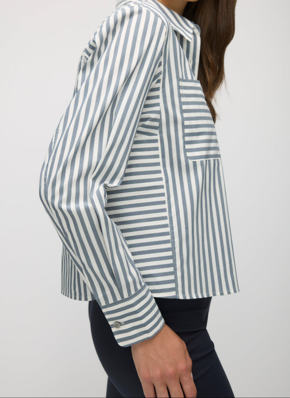 Piper Cropped Long Sleeve Shirt