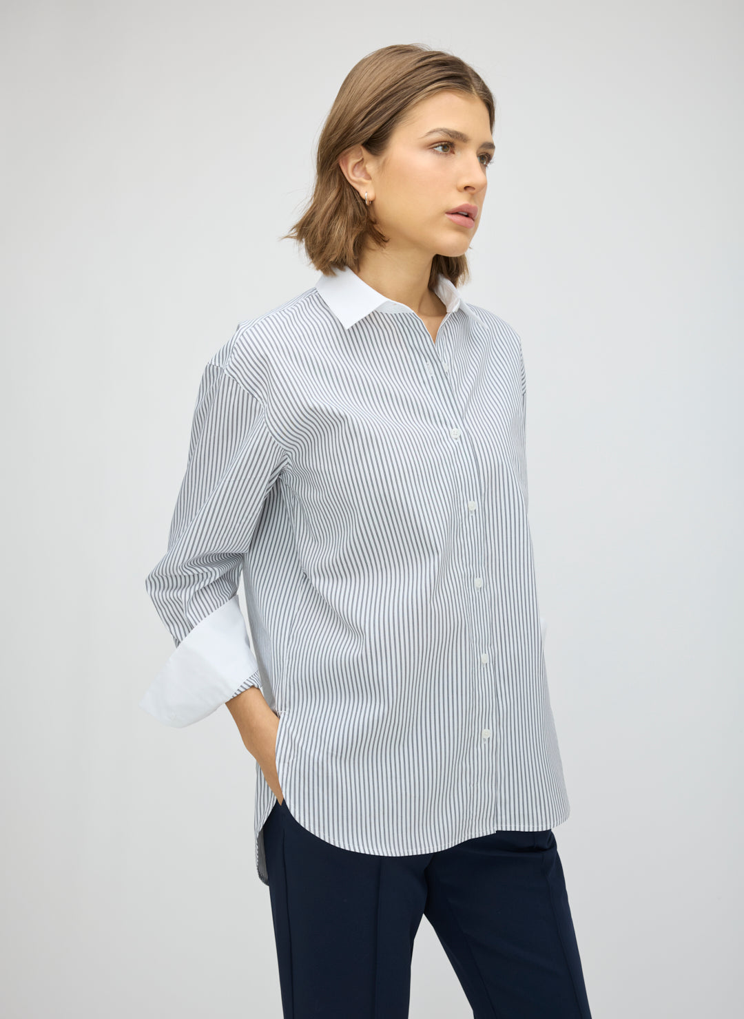 Celina Contrast Trim Shirt
