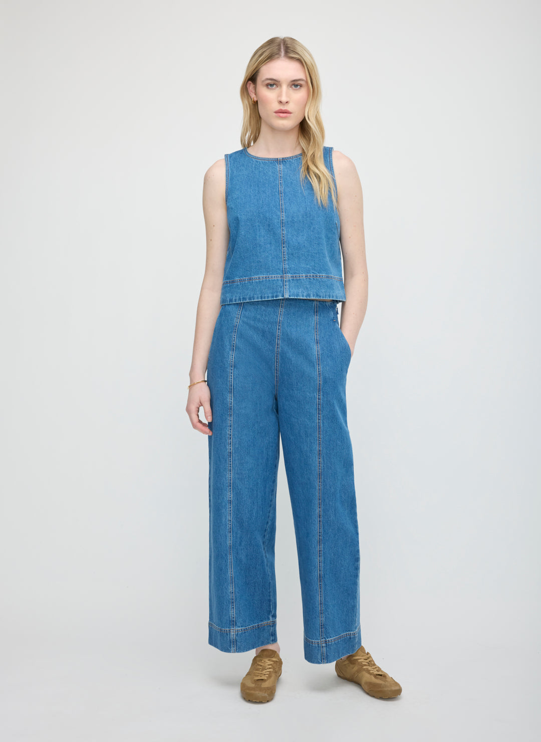Kit Cotton True Indigo Tank