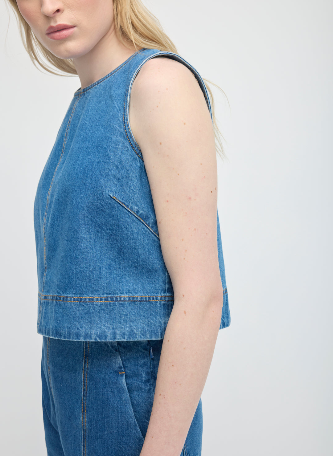 Kit Cotton True Indigo Tank