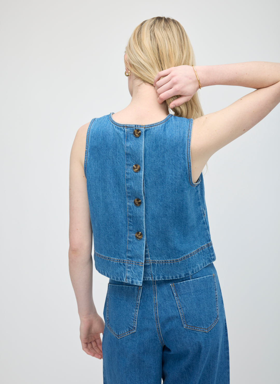Kit Cotton True Indigo Tank