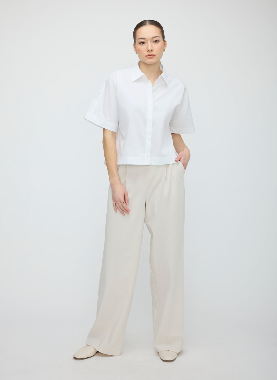 Celina Boxy Short Sleeve Shirt