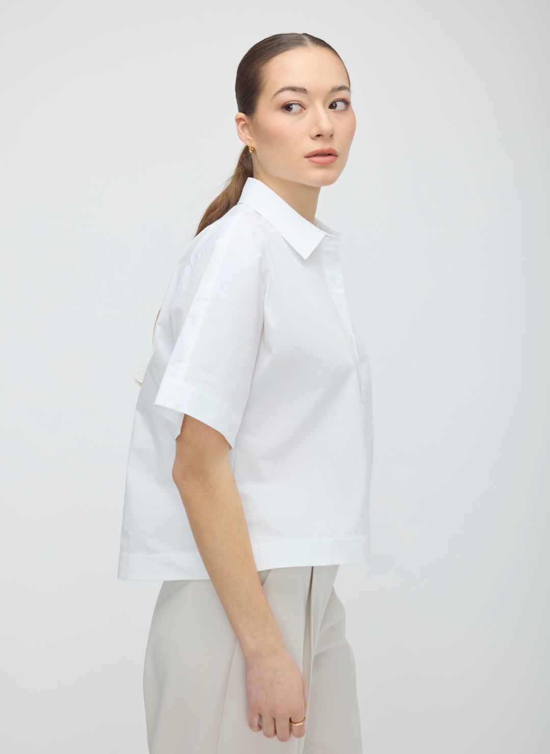Celina Boxy Short Sleeve Shirt