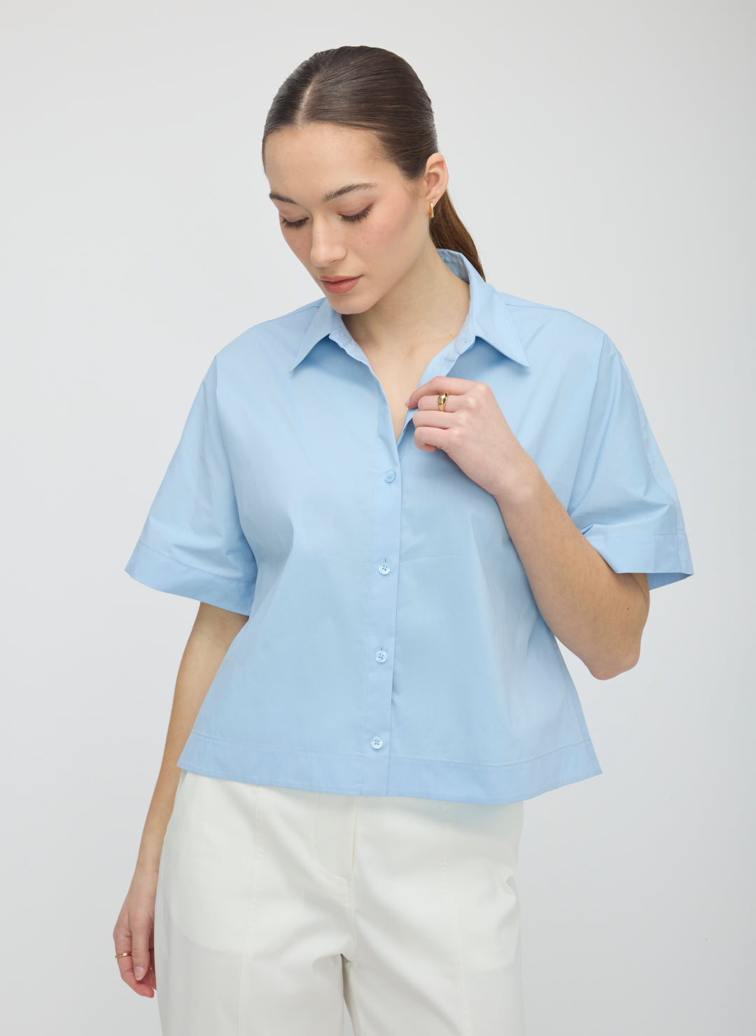 Celina Boxy Short Sleeve Shirt