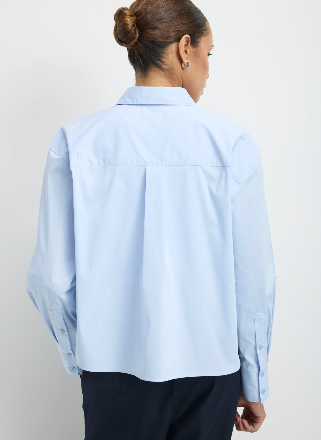 Celina Cooling Cotton Boxy Button Down