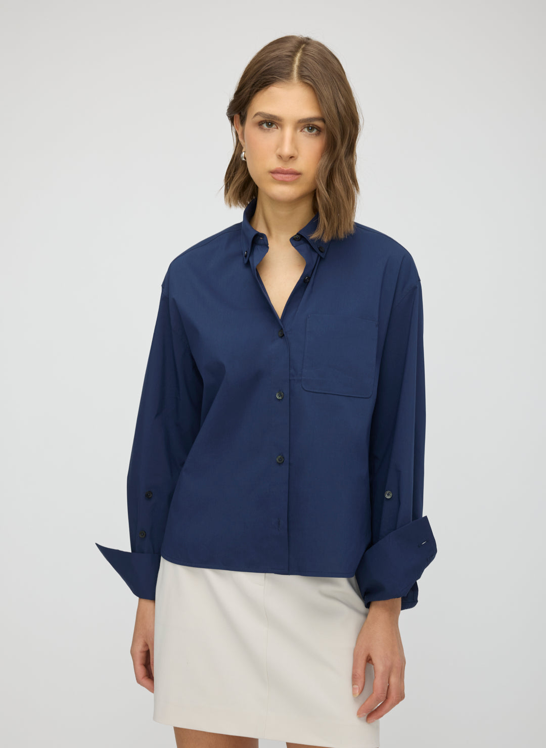 Celina Boxy Button Down