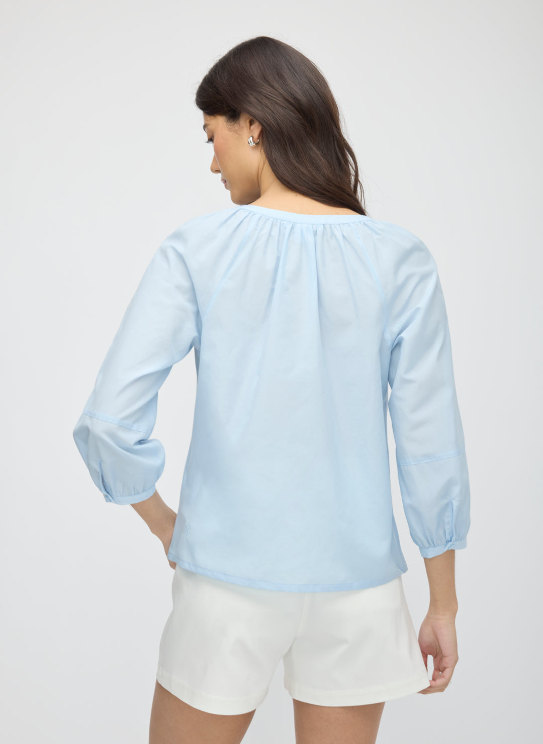 Silk Blend Poet's Blouse