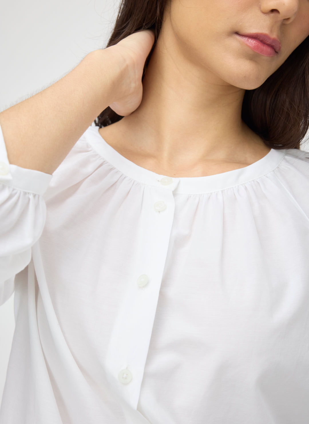Silk Blend Poet's Blouse