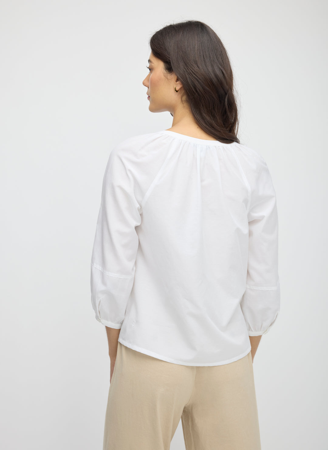 Silk Blend Poet's Blouse