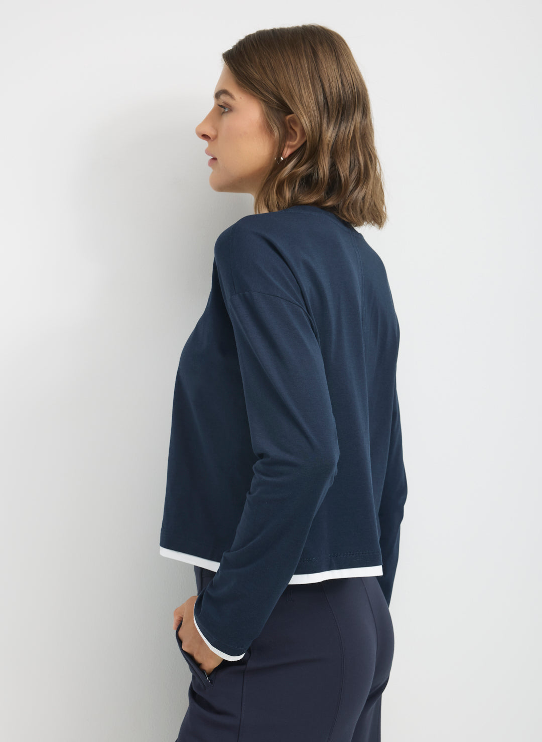 Soho Pima Cotton Boxy Longsleeve Tee