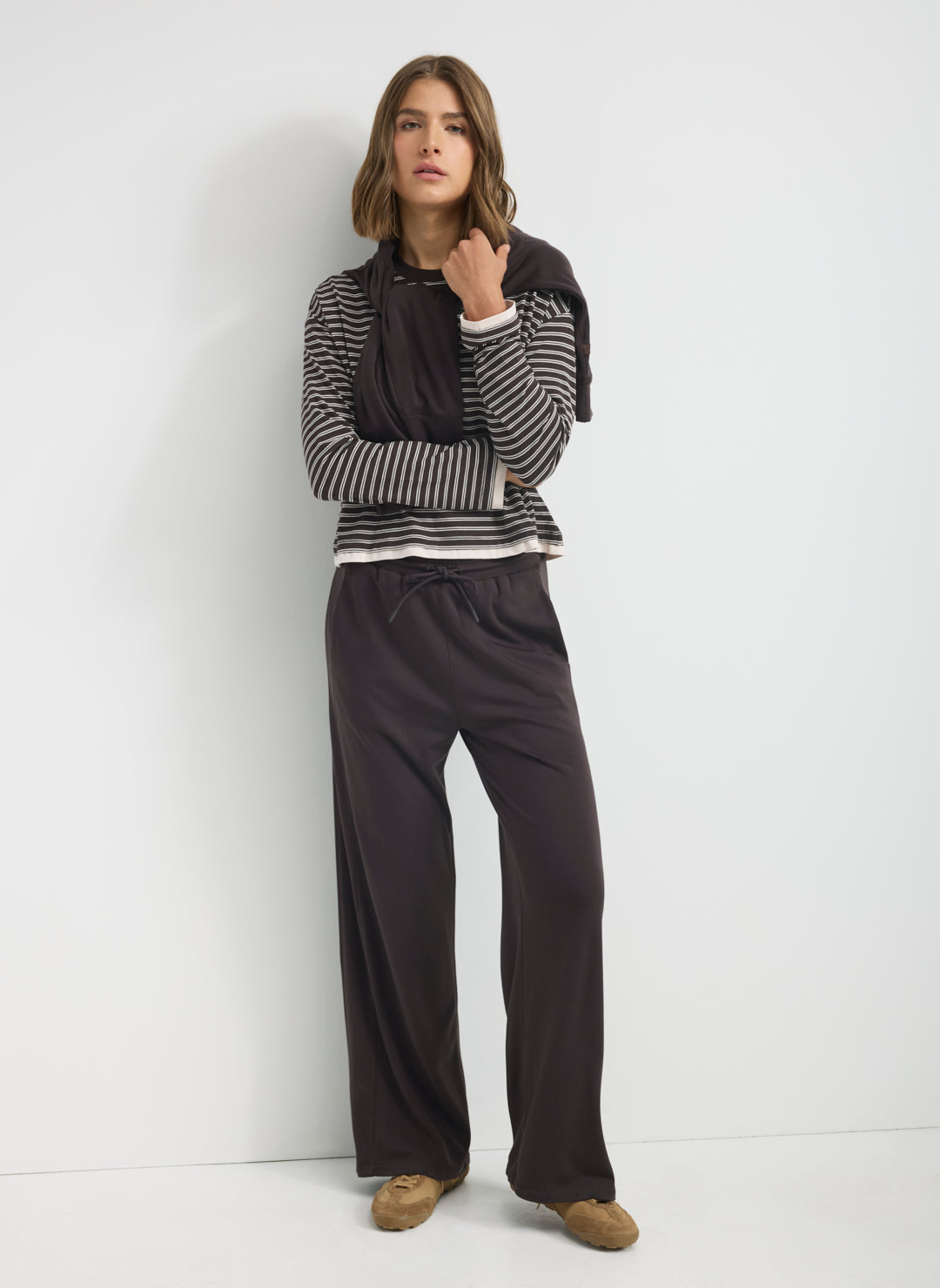 Soho Pima Cotton Boxy Longsleeve Tee