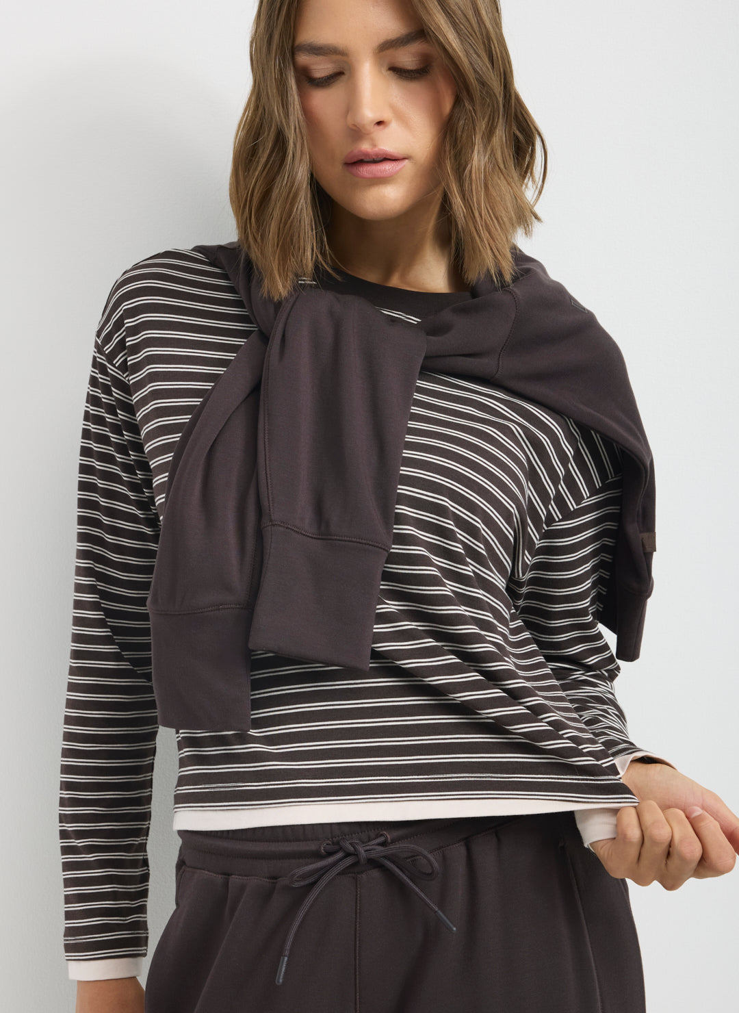 Soho Pima Cotton Boxy Longsleeve Tee