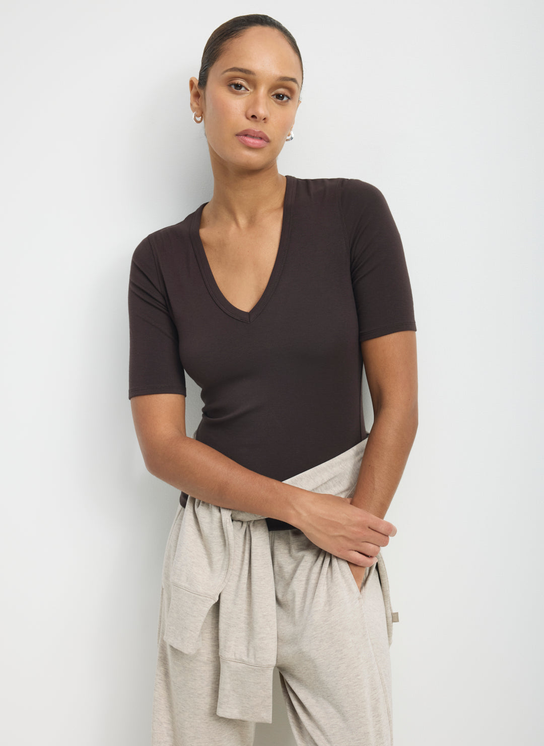 Kit Cosy V Neck Tee