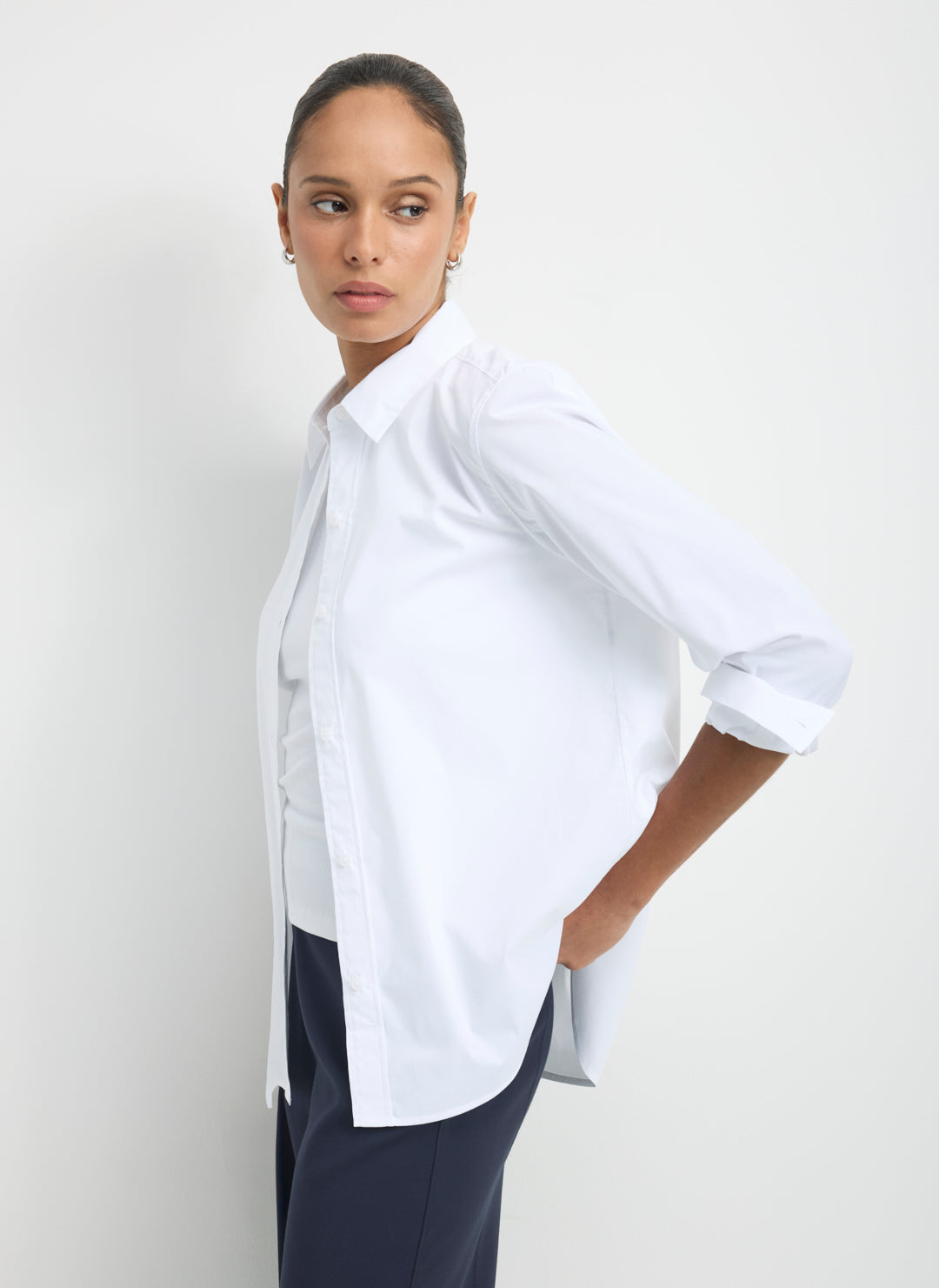 Celina Cooling Cotton Classic Button Down