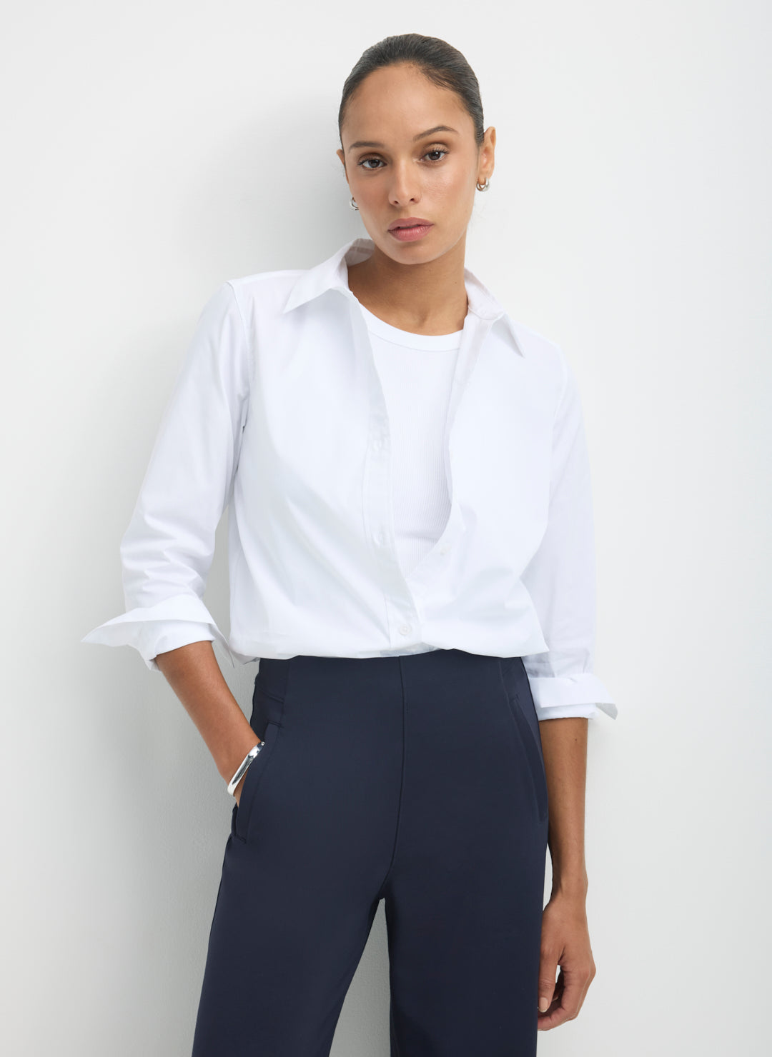 Celina Cooling Cotton Classic Button Down