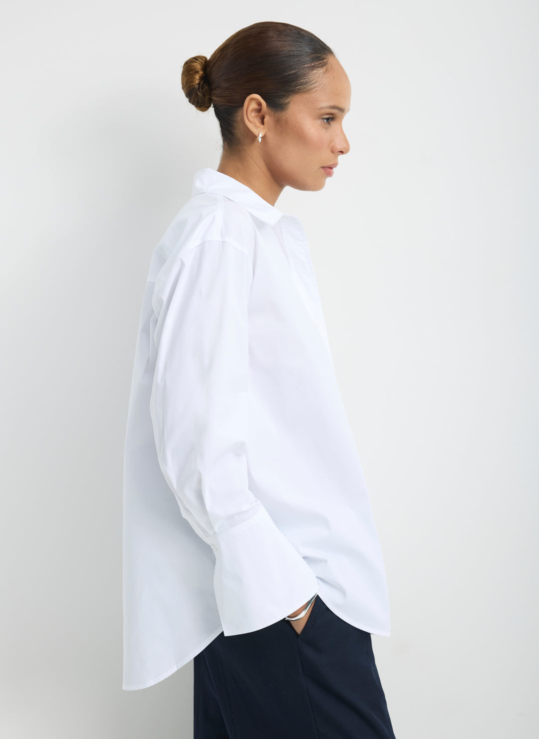 Celina Cooling Cotton Oversized Button Down