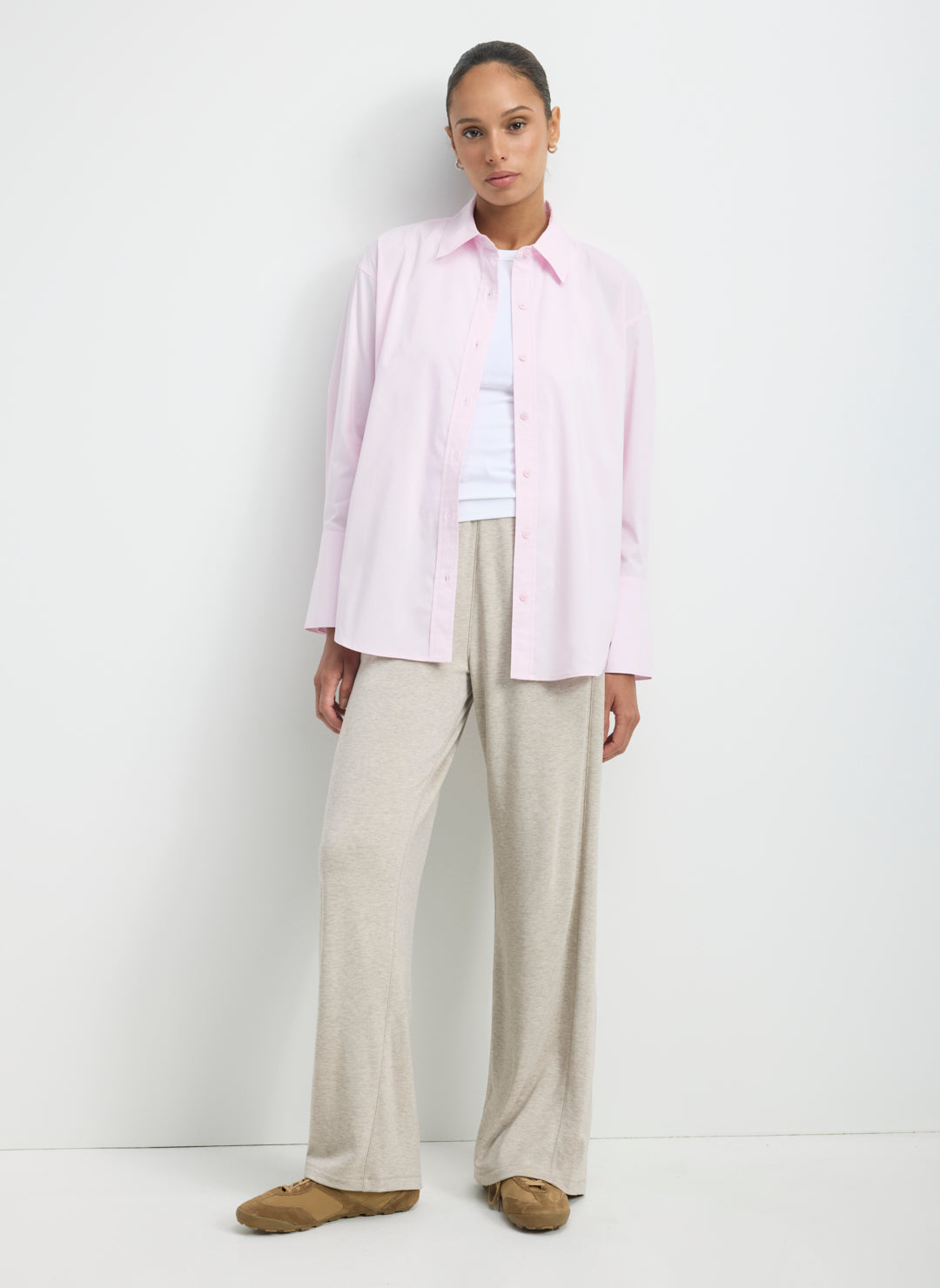 Celina Cooling Cotton Oversized Button Down