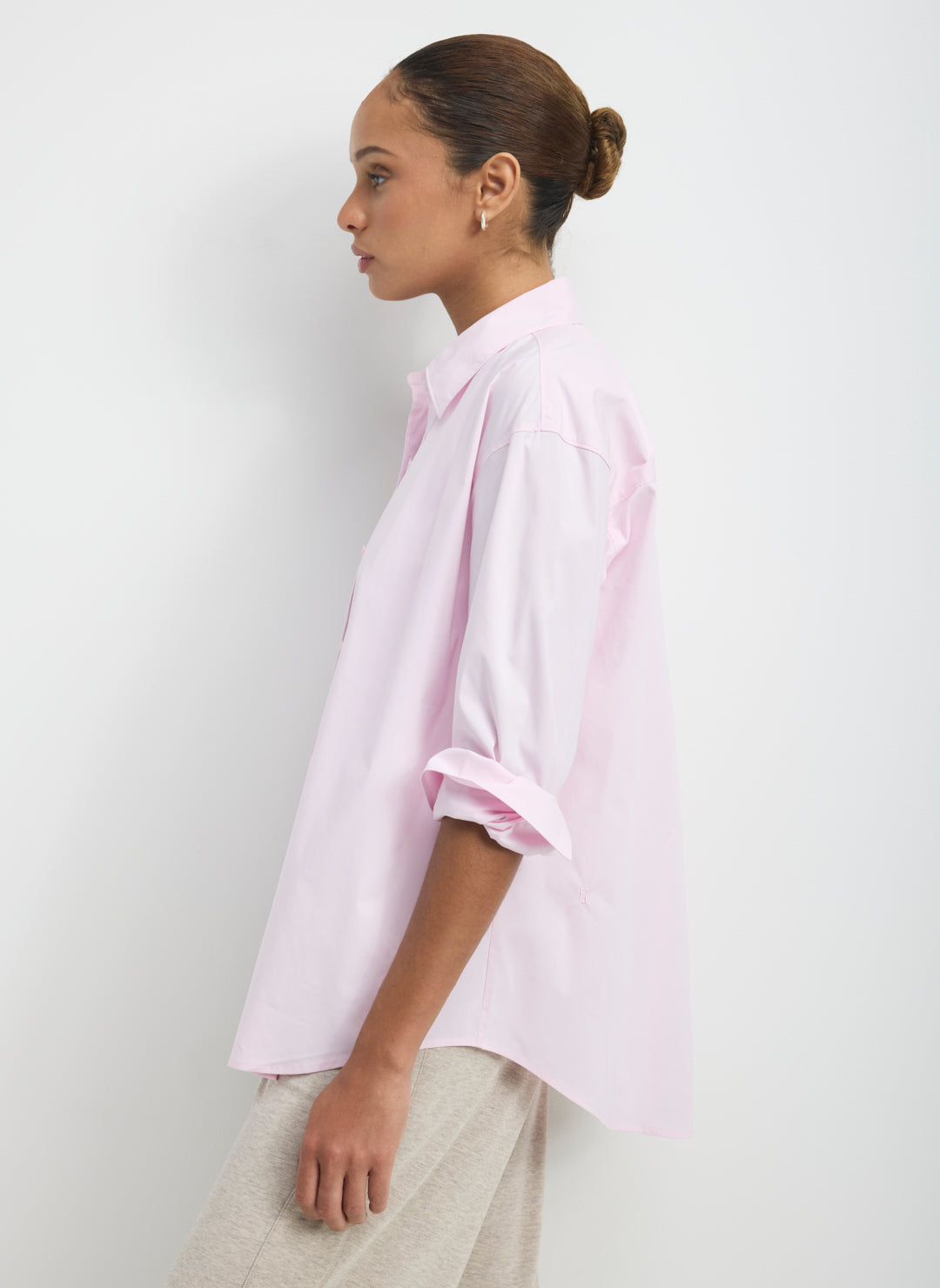 Celina Cooling Cotton Oversized Button Down