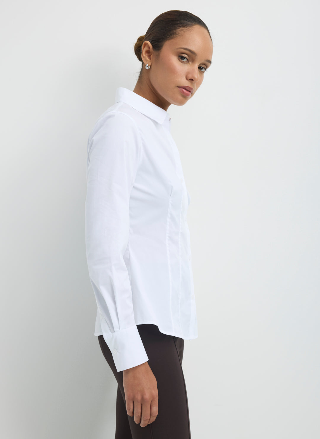 Celina Cooling Cotton Fitted Button Down