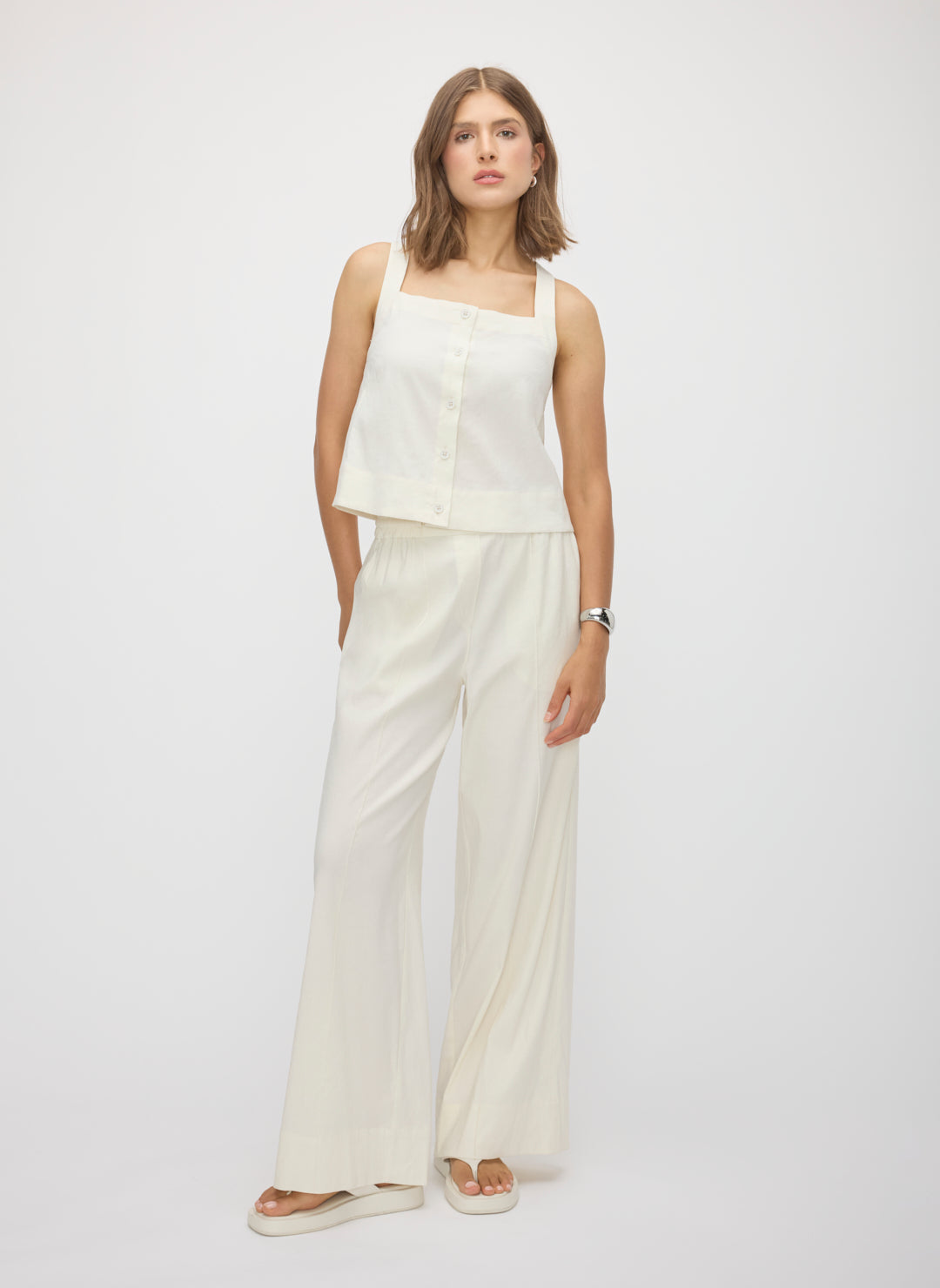 Lyon Linen Squareneck Tank