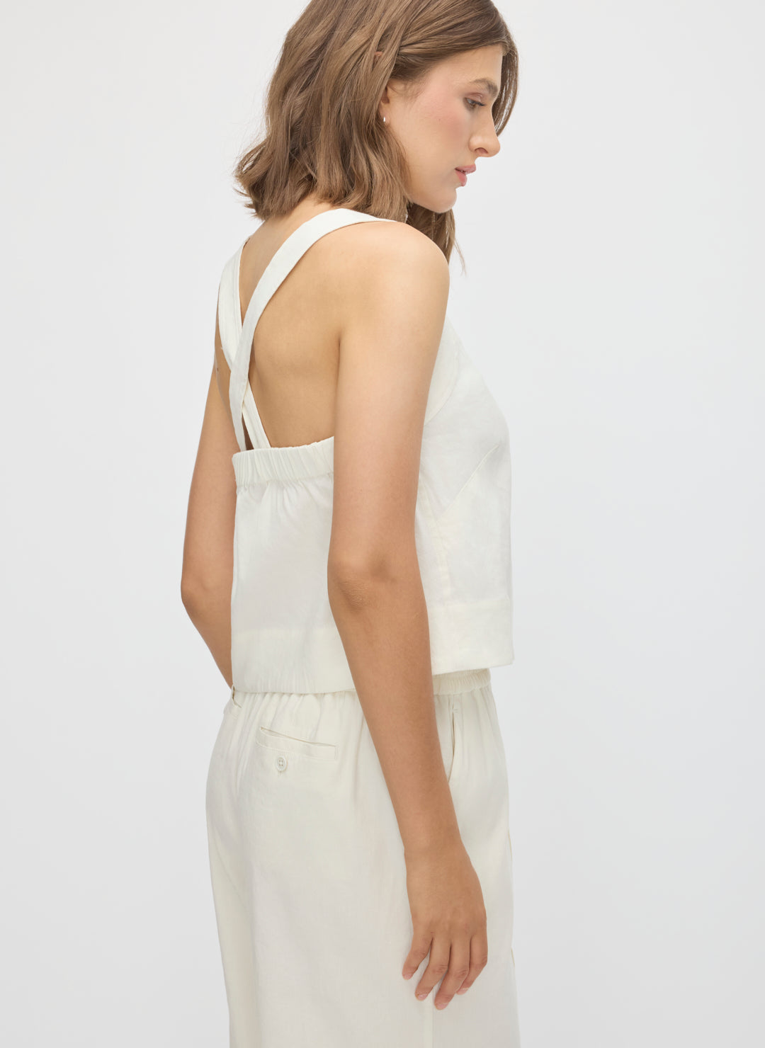 Lyon Linen Squareneck Tank