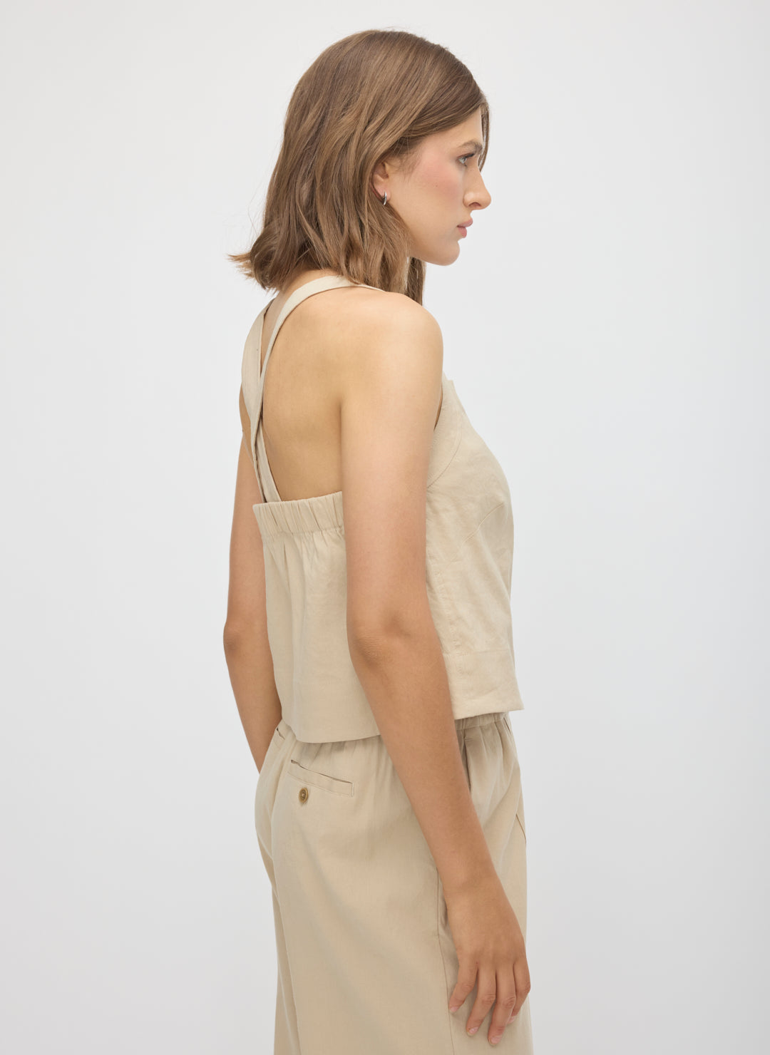 Lyon Linen Squareneck Tank