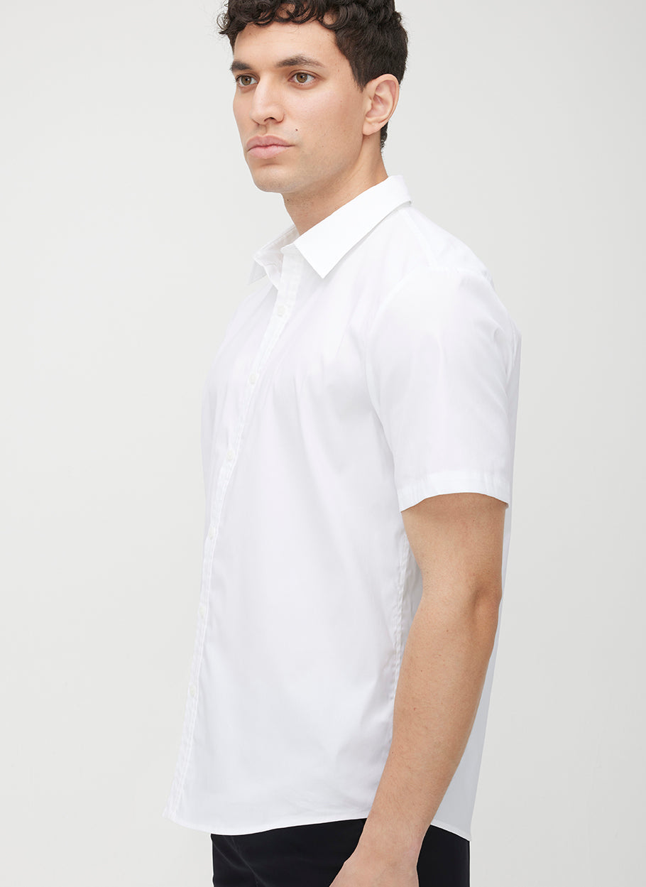 Acadia Short Sleeve Poplin Shirt ?? | M || Bright White